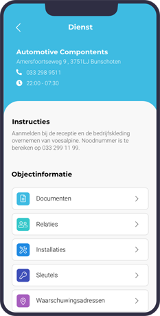 Telefoon app schermafbeelding